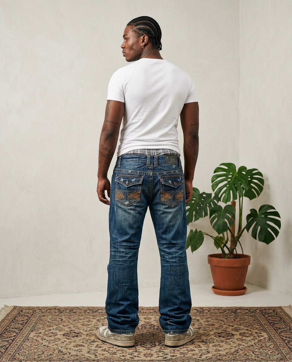 2000's Crux London Straight/Baggy Jeans *rare 38x34 (XXL) - Lennys Vintage