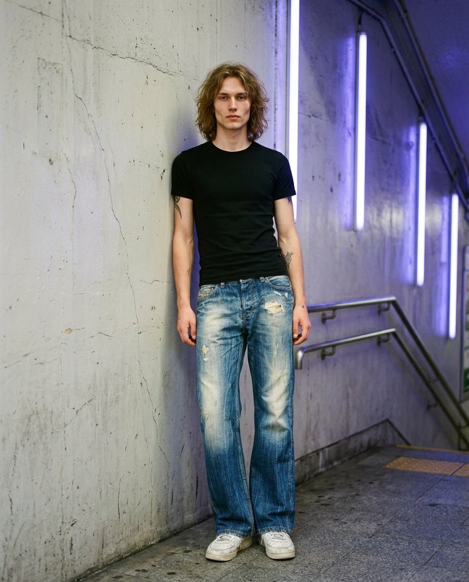 2000's Diesel Straight Jeans *rare 33x32 (M) - Lennys Vintage