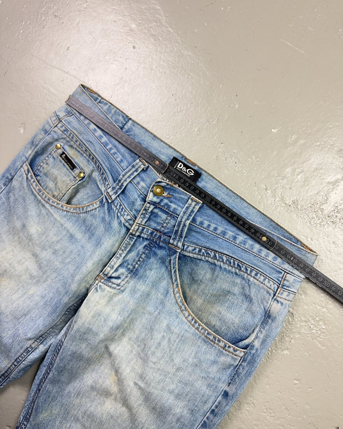 2000's Dolce & Gabbana Baggy/Bootcut Jeans *very rare 37x34 (XL) - Lennys Vintage