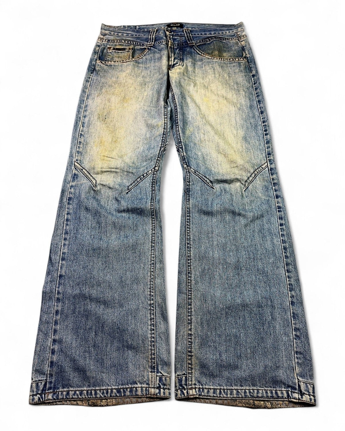 2000's Dolce & Gabbana Baggy/Bootcut Jeans *very rare 37x34 (XL) - Lennys Vintage