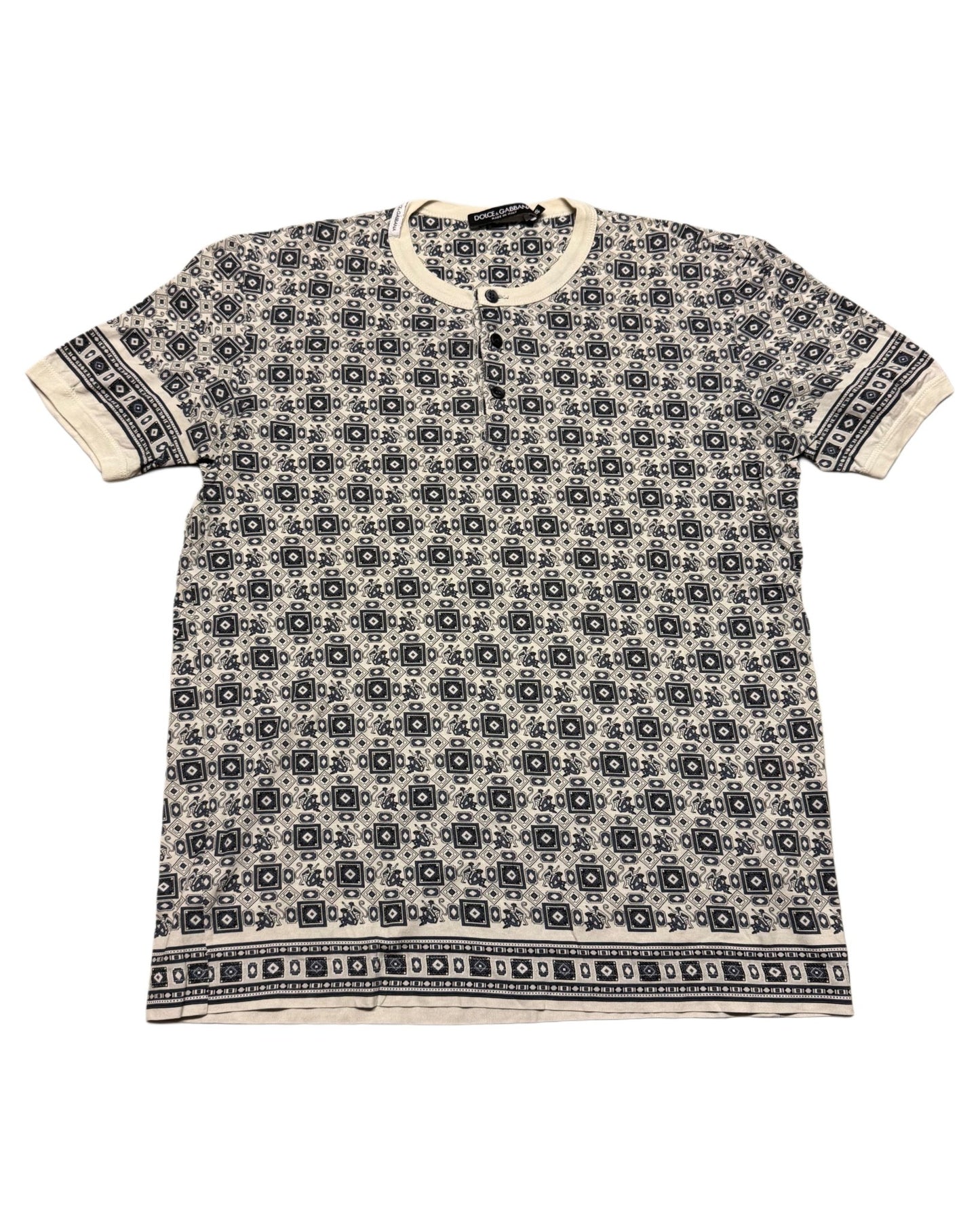 2000‘s Dolce & Gabbana Monkey Tie Print Shirt *very rare (S) - Lennys Vintage