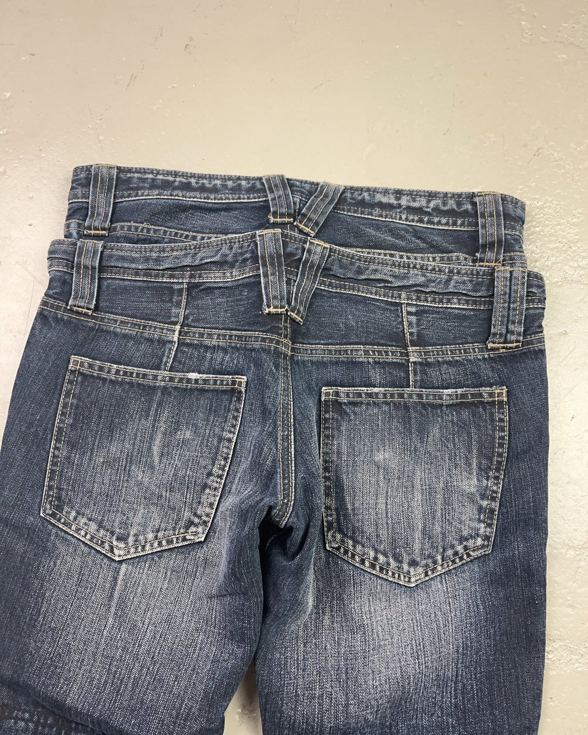 2000's Double Waist Straight/Bootcut Japanese Jeans *rare 31x28 (M) - Lennys Vintage