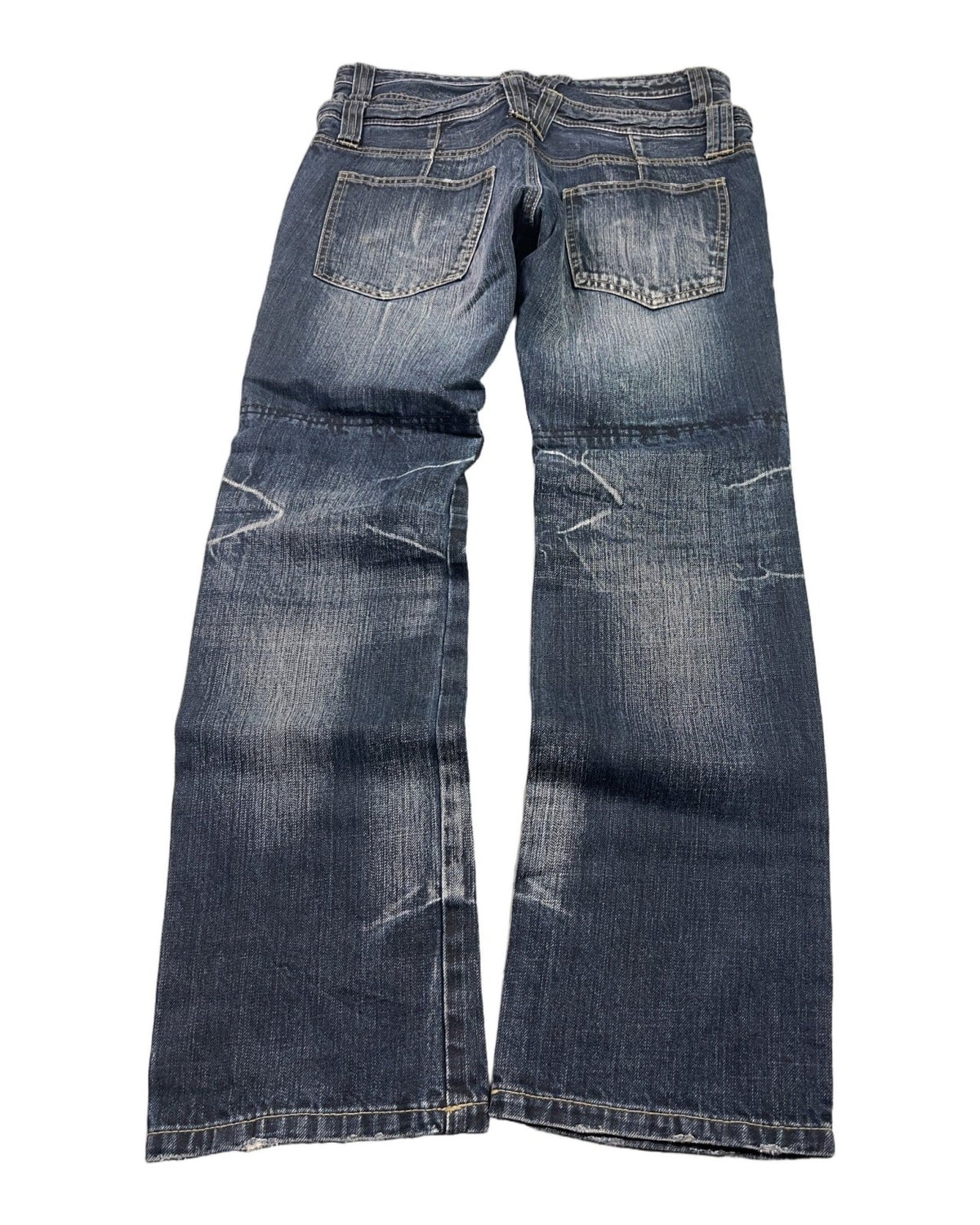 2000's Double Waist Straight/Bootcut Japanese Jeans *rare 31x28 (M) - Lennys Vintage