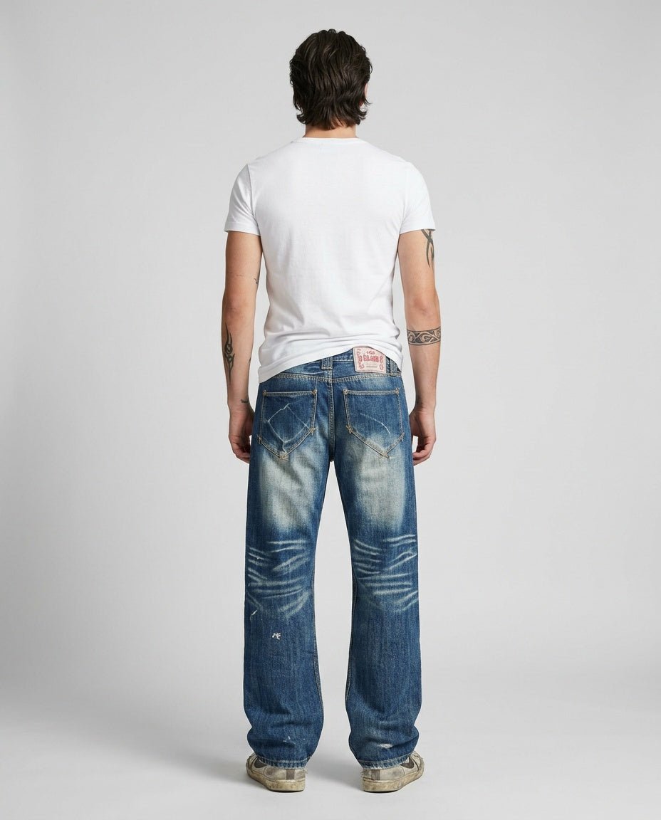 2000's Eng Japanese Straight/Baggy Jeans *very rare 32x32 (M) - Lennys Vintage
