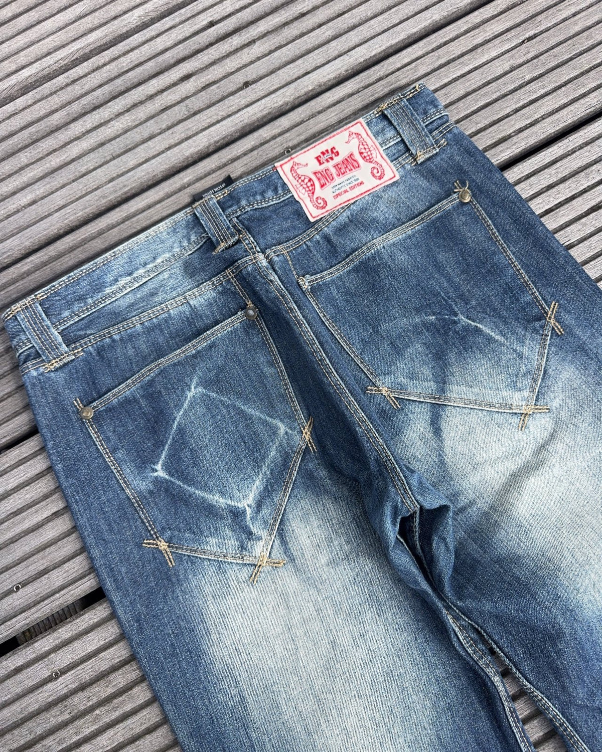 2000's Eng Japanese Straight/Baggy Jeans *very rare 32x32 (M) - Lennys Vintage