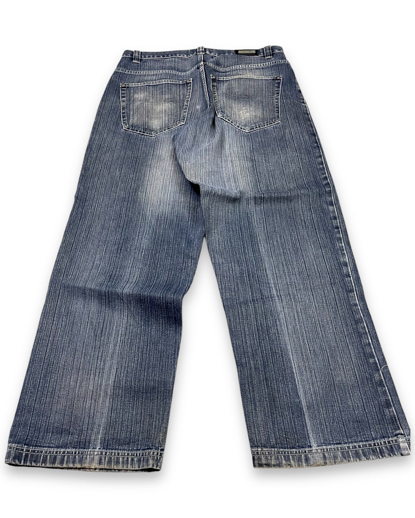 2000‘s exa Hip Hop Baggy Jeans Heavy Denim *rare 34x32 - Lennys Vintage