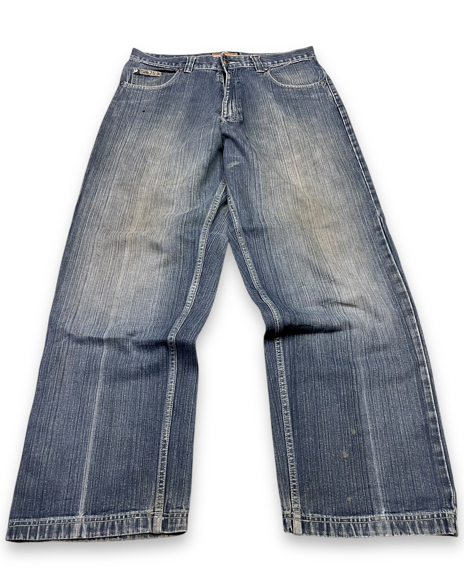 2000‘s exa Hip Hop Baggy Jeans Heavy Denim *rare 34x32 - Lennys Vintage