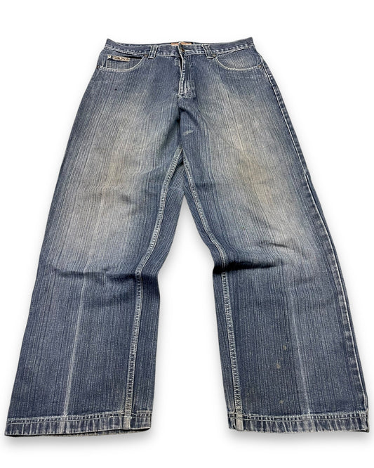 2000‘s exa Hip Hop Baggy Jeans Heavy Denim *rare 34x32 - Lennys Vintage