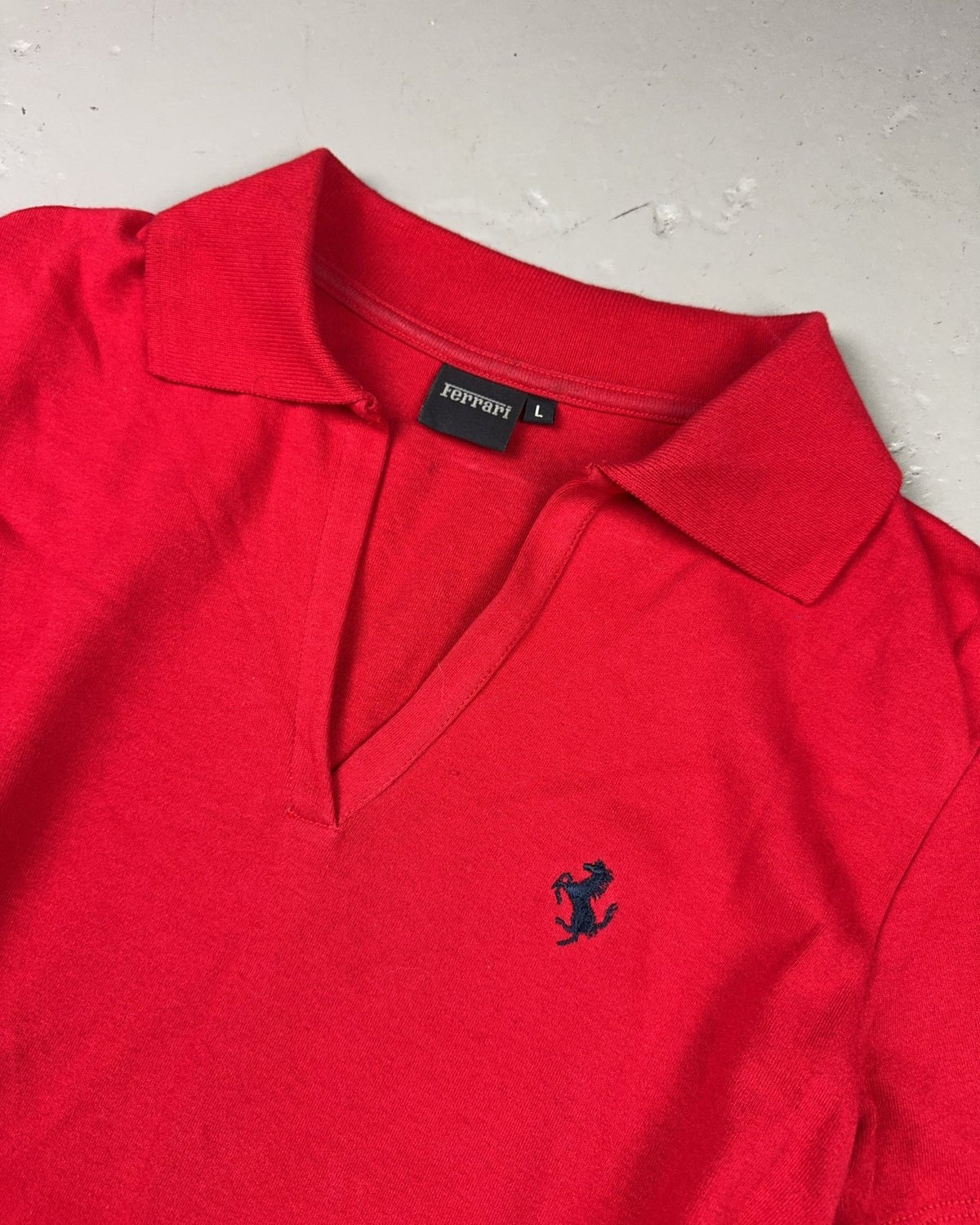 2000's Ferrari Polo Shirt Women's *rare (L) - Lennys Vintage