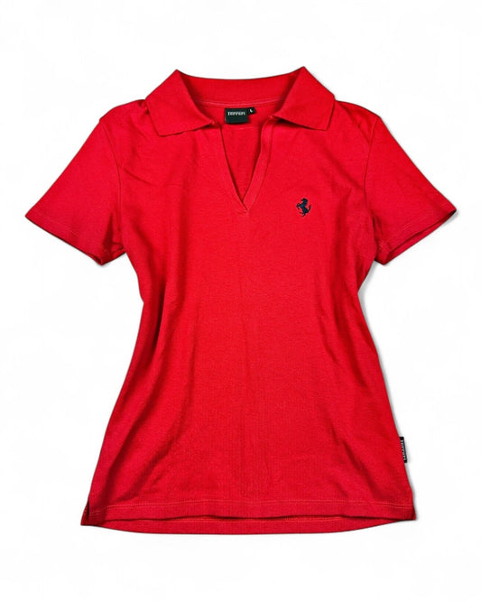 2000's Ferrari Polo Shirt Women's *rare (L) - Lennys Vintage