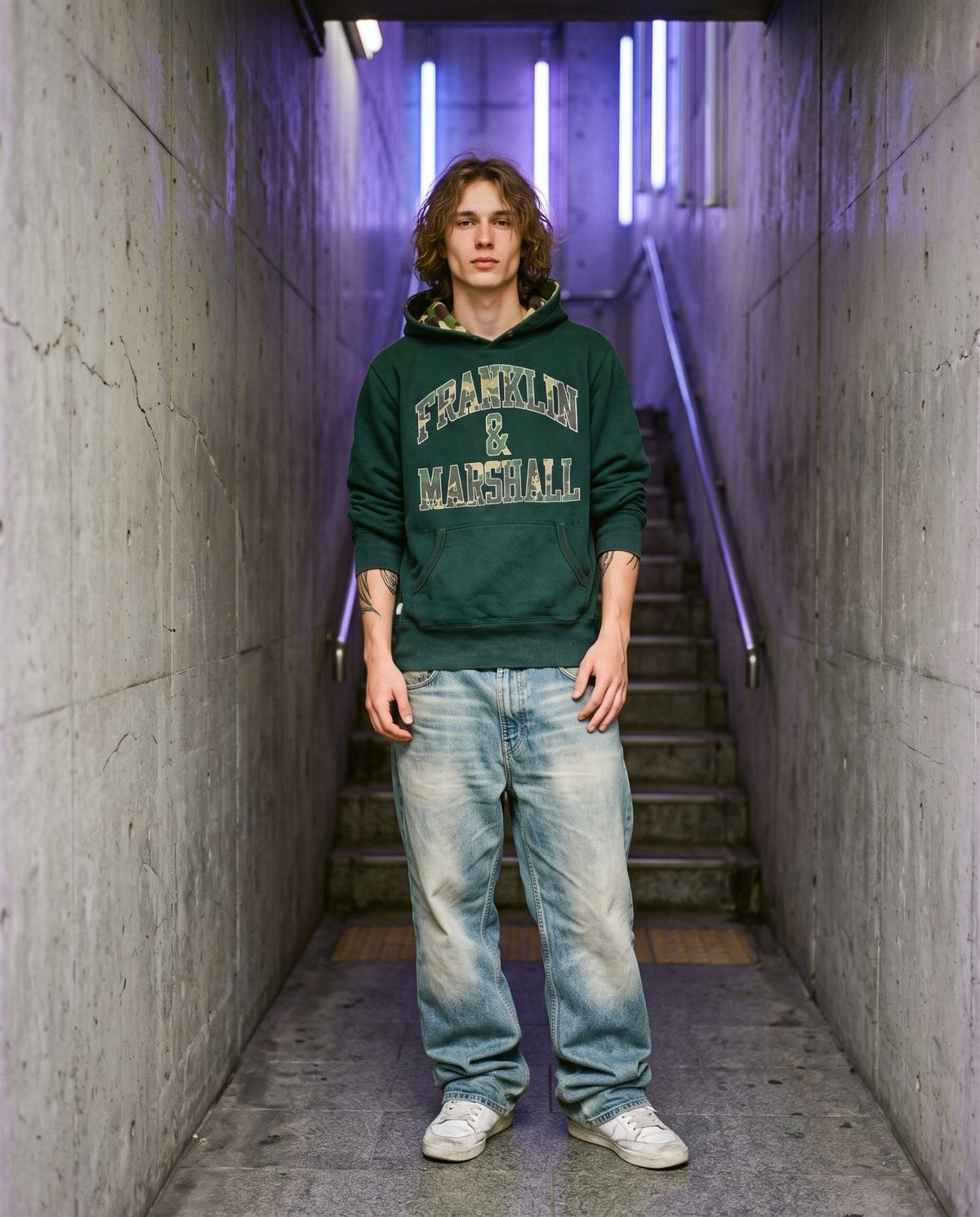 2000's Franklin Marshall Hoodie * (L) - Lennys Vintage