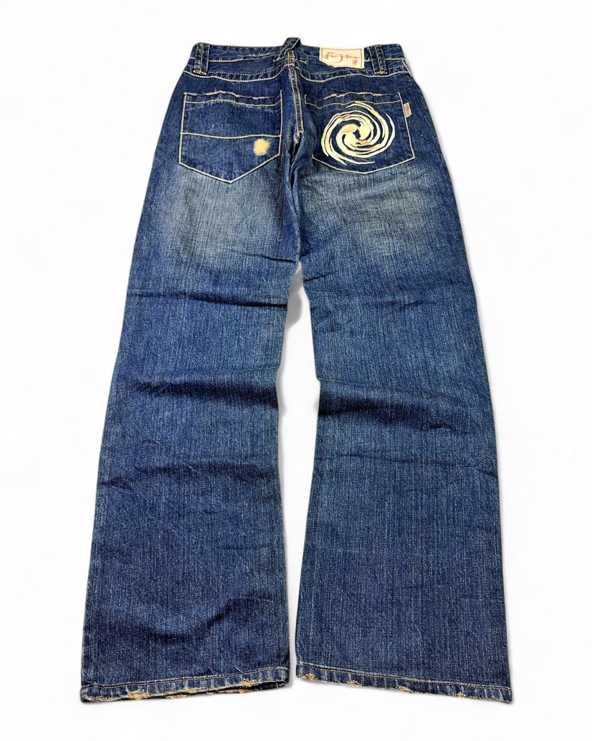2000's Fujin Japanese Straight/Baggy Jeans *rare 28x32 (S) - Lennys Vintage