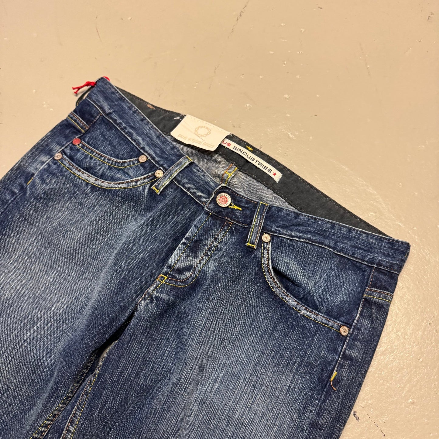 2000‘s Gsus Sindustries Deadstock Low Waist Bootcut Jeans 31x32 - Lennys Vintage