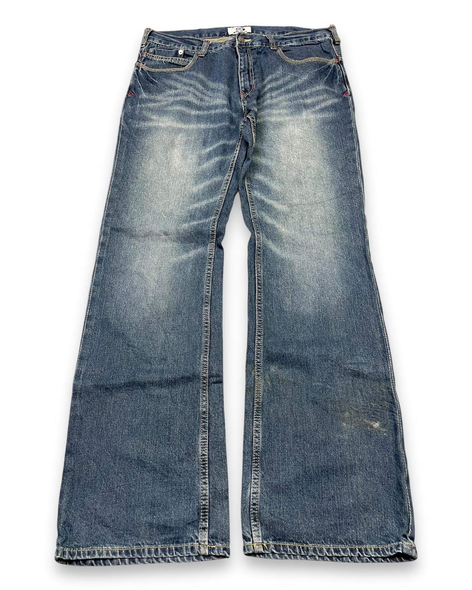 2000‘s Hawaiian Piko Baggy Jeans *very rare 34x34 - Lennys Vintage