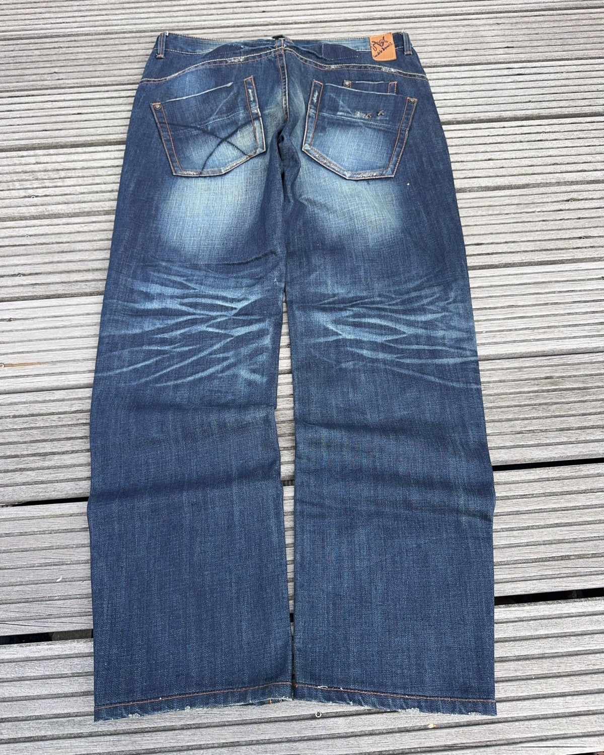 2000's Hendrix Japanese Straight/Baggy Jeans *rare 38x34 (XXL) - Lennys Vintage