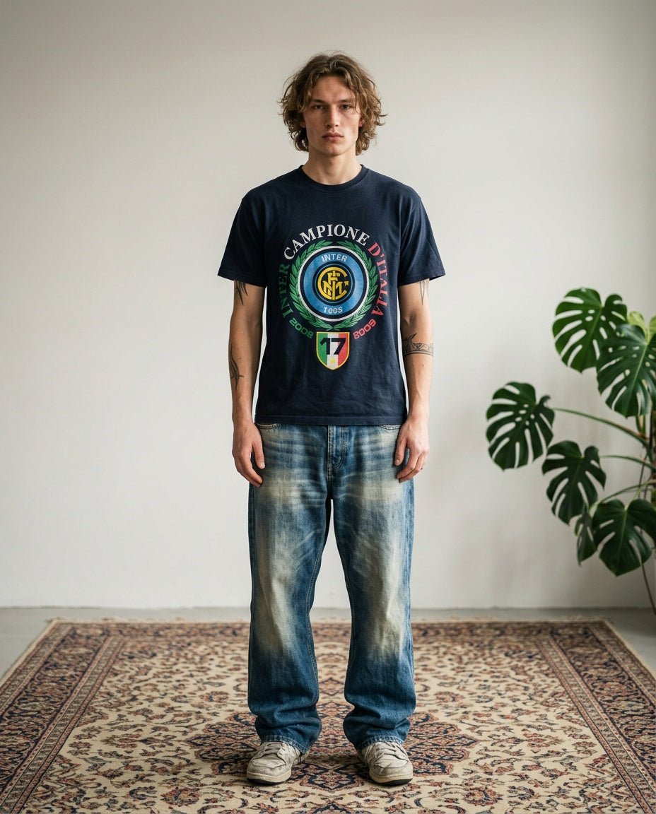2000's Inter Football T-shirt * (L) - Lennys Vintage