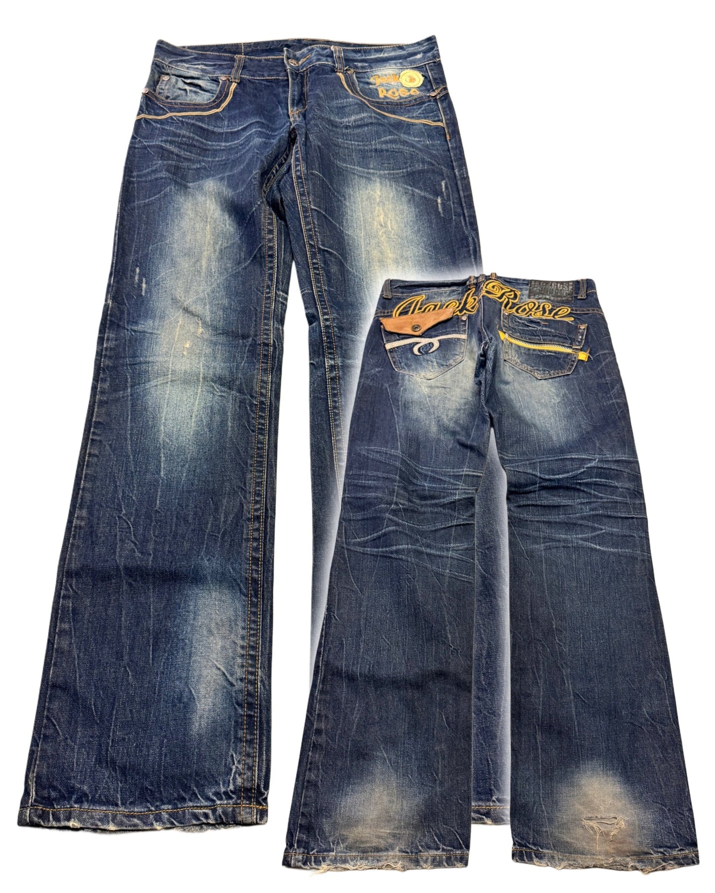 2000‘s Jack Rose Japanese Archive Baggy/Straight Jeans *very rare 32x30 - Lennys Vintage