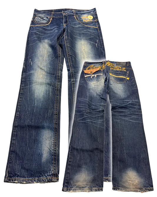 2000‘s Jack Rose Japanese Archive Baggy/Straight Jeans *very rare 32x30 - Lennys Vintage