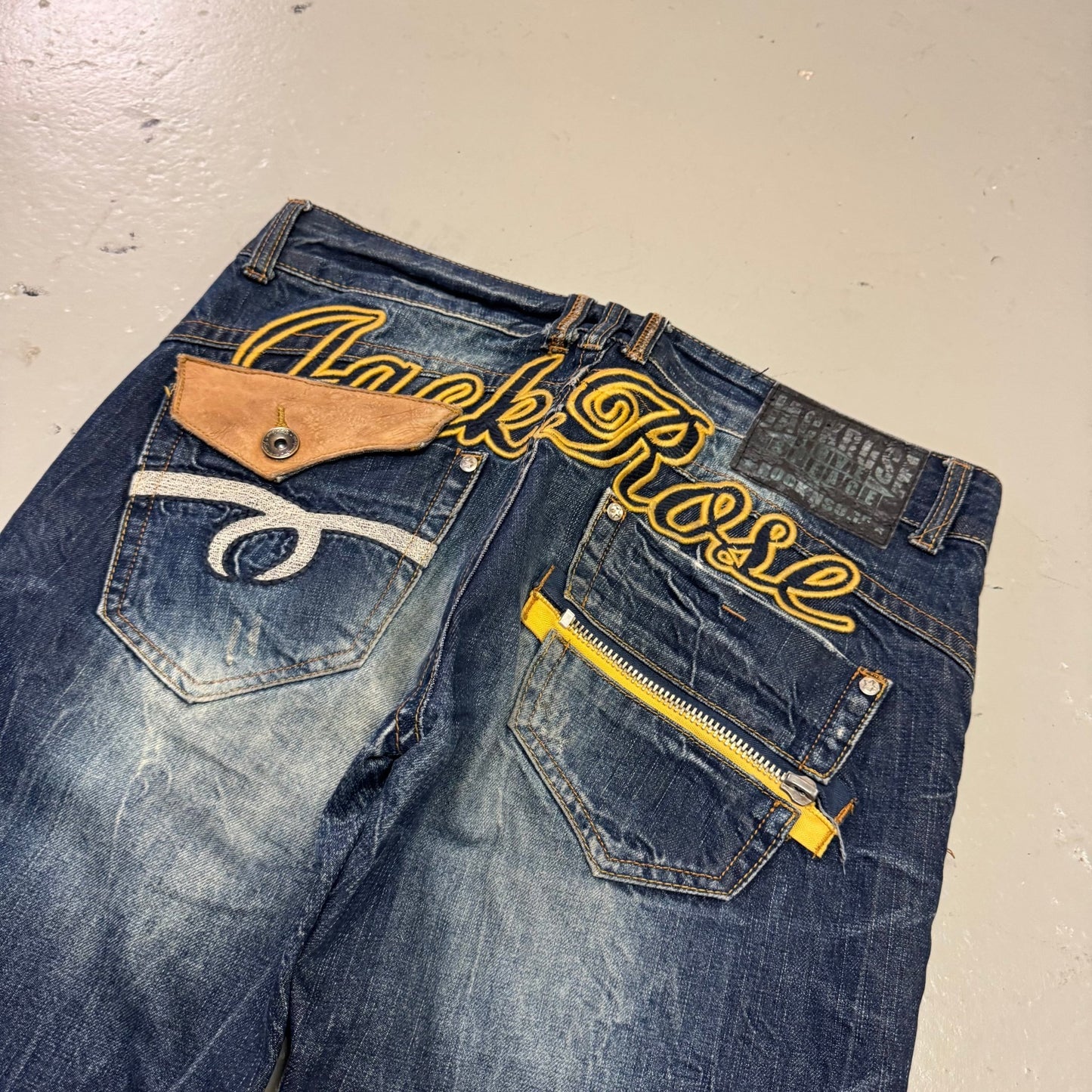 2000‘s Jack Rose Japanese Archive Baggy/Straight Jeans *very rare 32x30 - Lennys Vintage