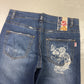2000's Japane Koi Baggy Jeans Women's * 36x30 (XL) - Lennys Vintage