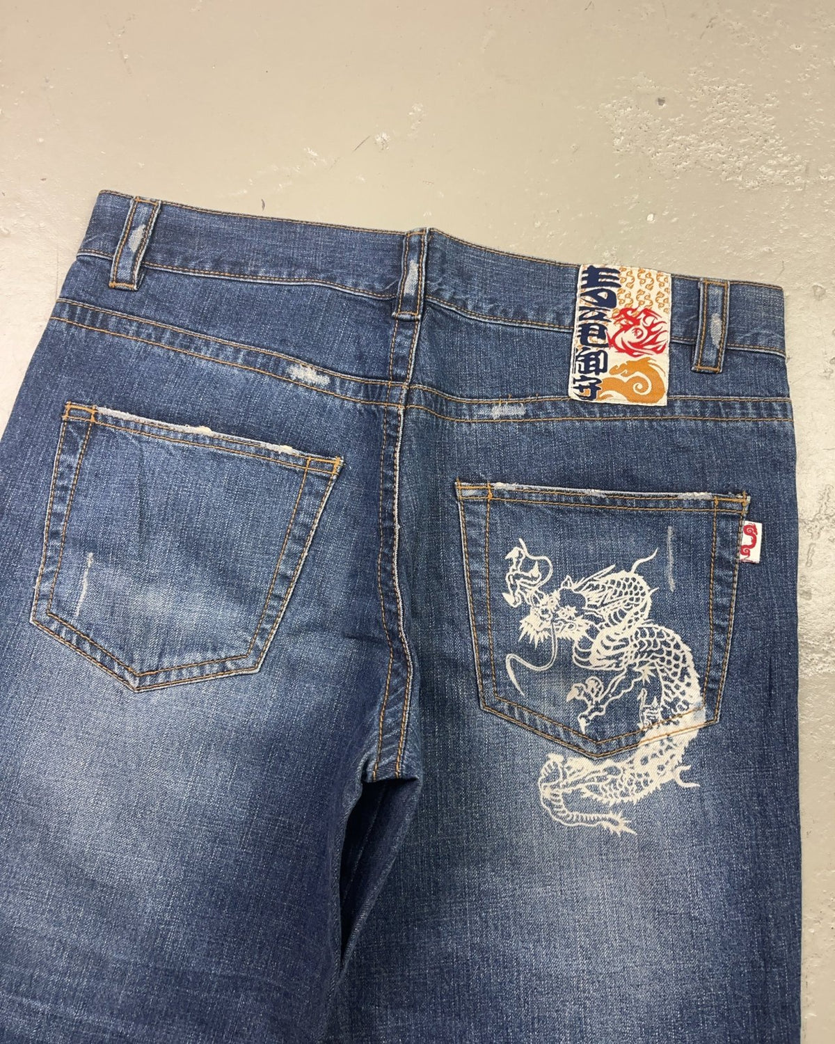 2000's Japane Koi Baggy Jeans Women's * 36x30 (XL) - Lennys Vintage