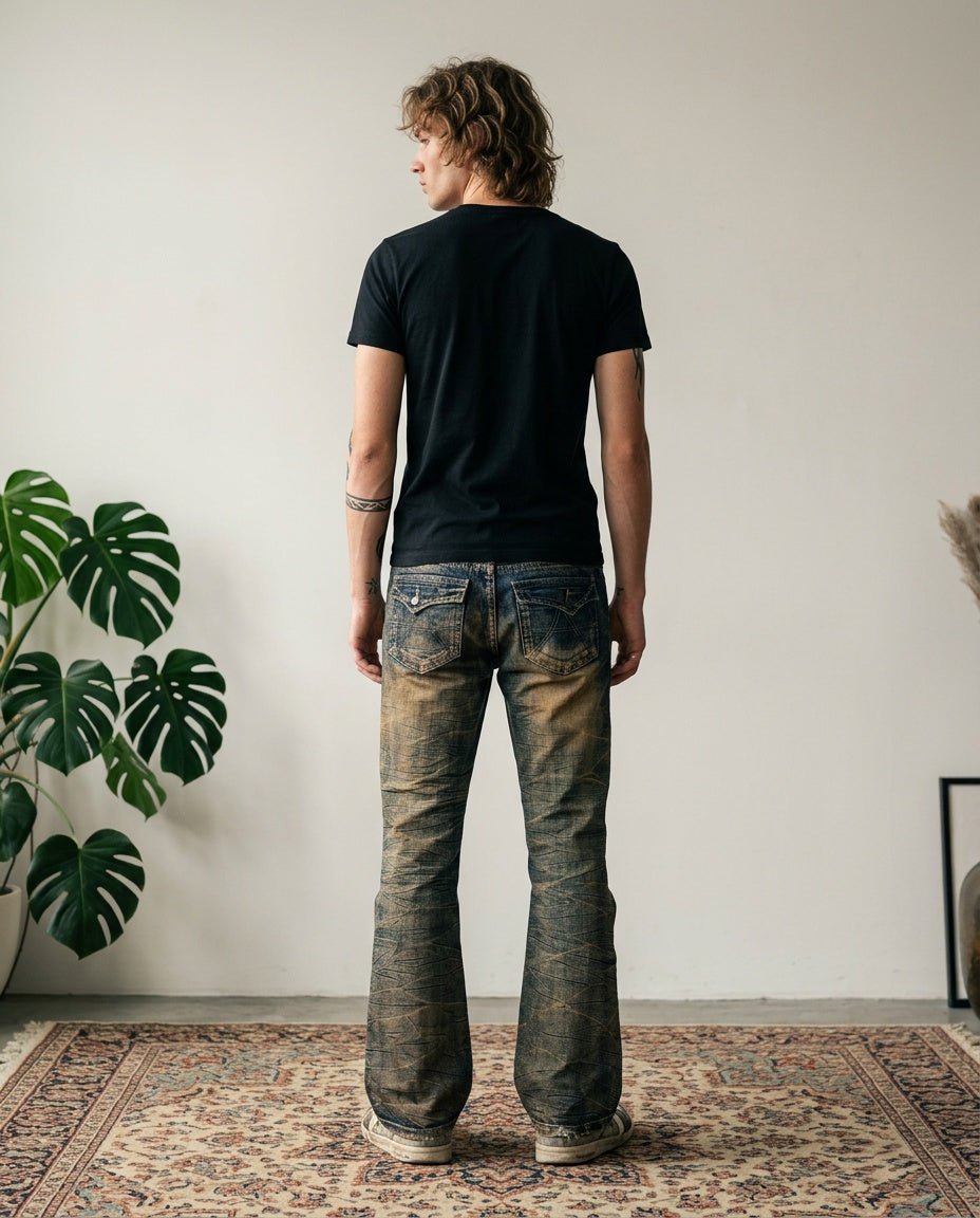 2000's Japanese Archive Bootcut/Flared Jeans *very rare 32x34 (M) - Lennys Vintage