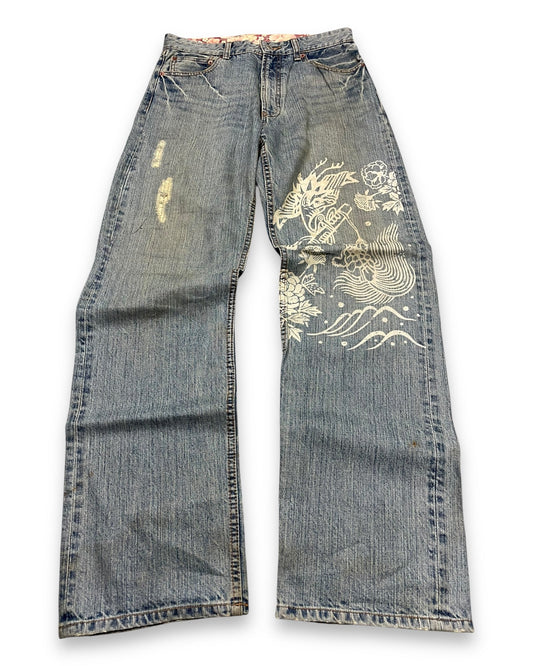 2000‘s Japanese Baggy Jeans *rare 30x33 - Lennys Vintage