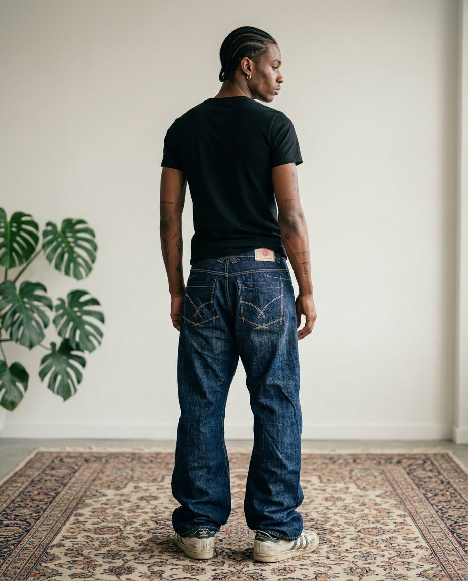 2000's Japanese Baggy Jeans *rare 32x34 (M) - Lennys Vintage