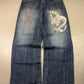 2000's Japanese Baggy Jeans *rare 36x32 (XL) - Lennys Vintage