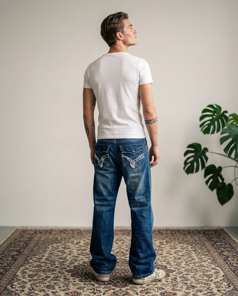 2000's Japanese Baggy/Bootcut Jeans *rare 32x32 (M) - Lennys Vintage