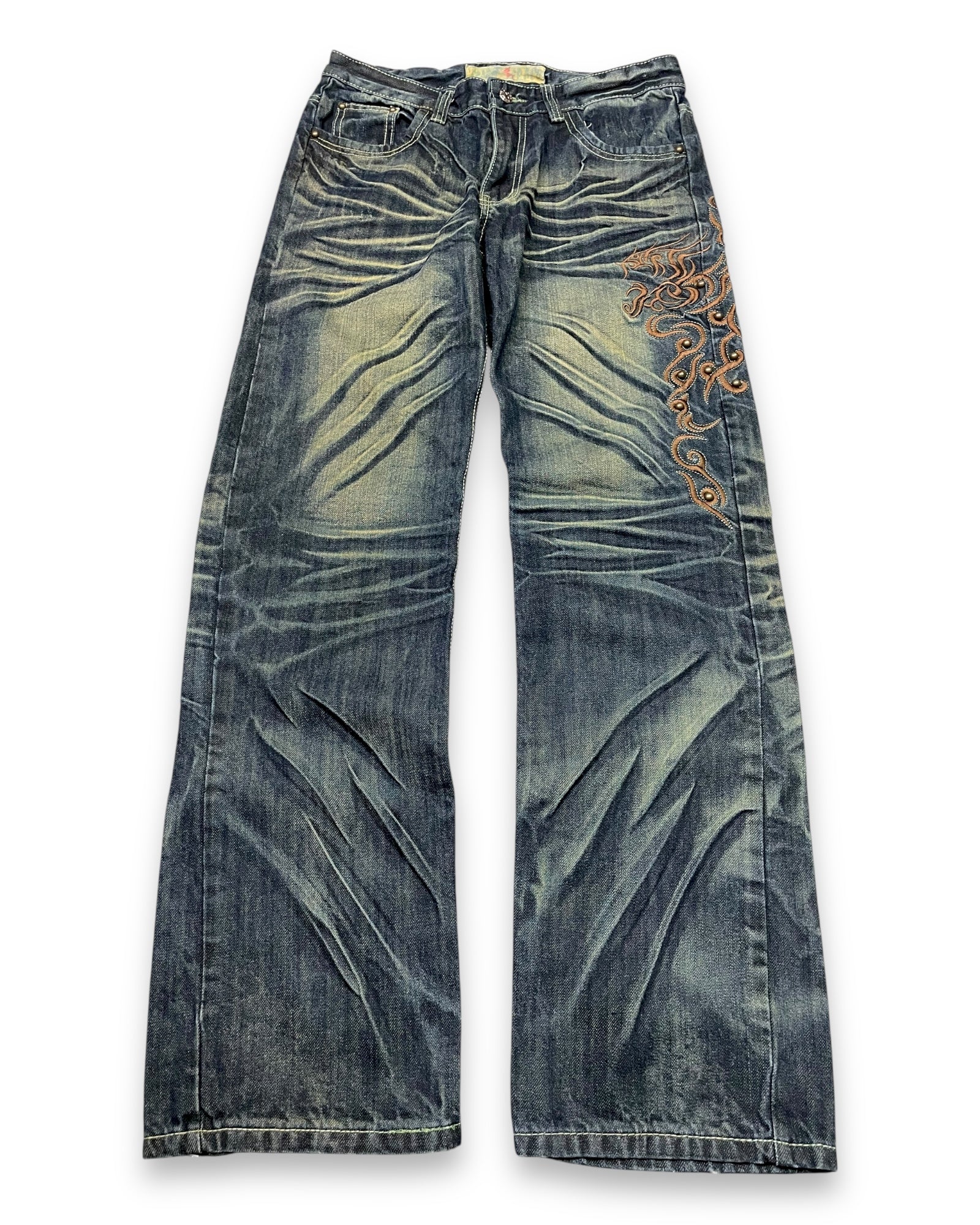 2000‘s Japanese Baggy/Straight Archive Jeans *very rare 30x32 - Lennys Vintage