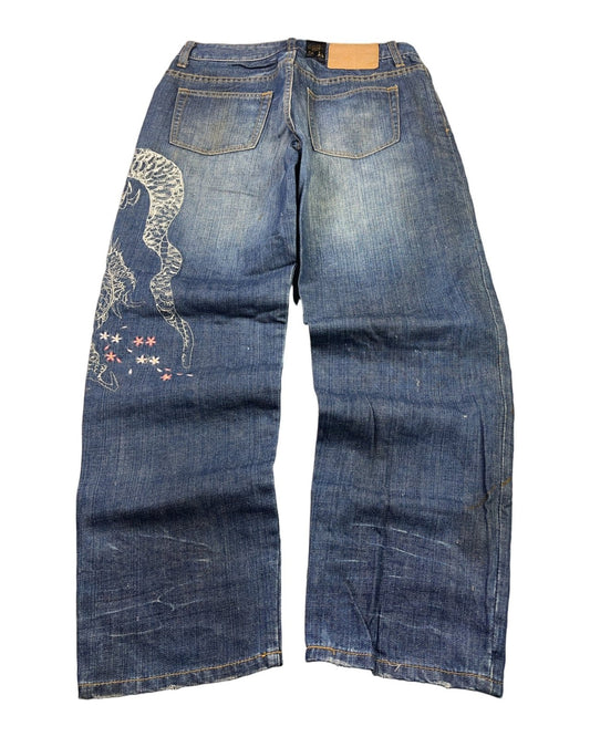 2000's Japanese Straight/Baggy Jeans * 29x26 (S) - Lennys Vintage