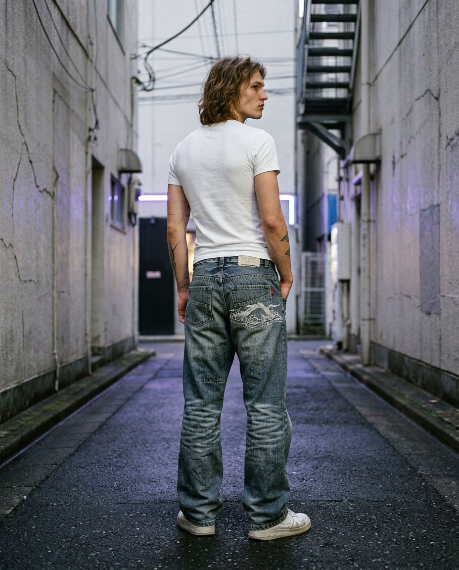 2000's Japanese Straight/Baggy Jeans * 30x34 (M) - Lennys Vintage