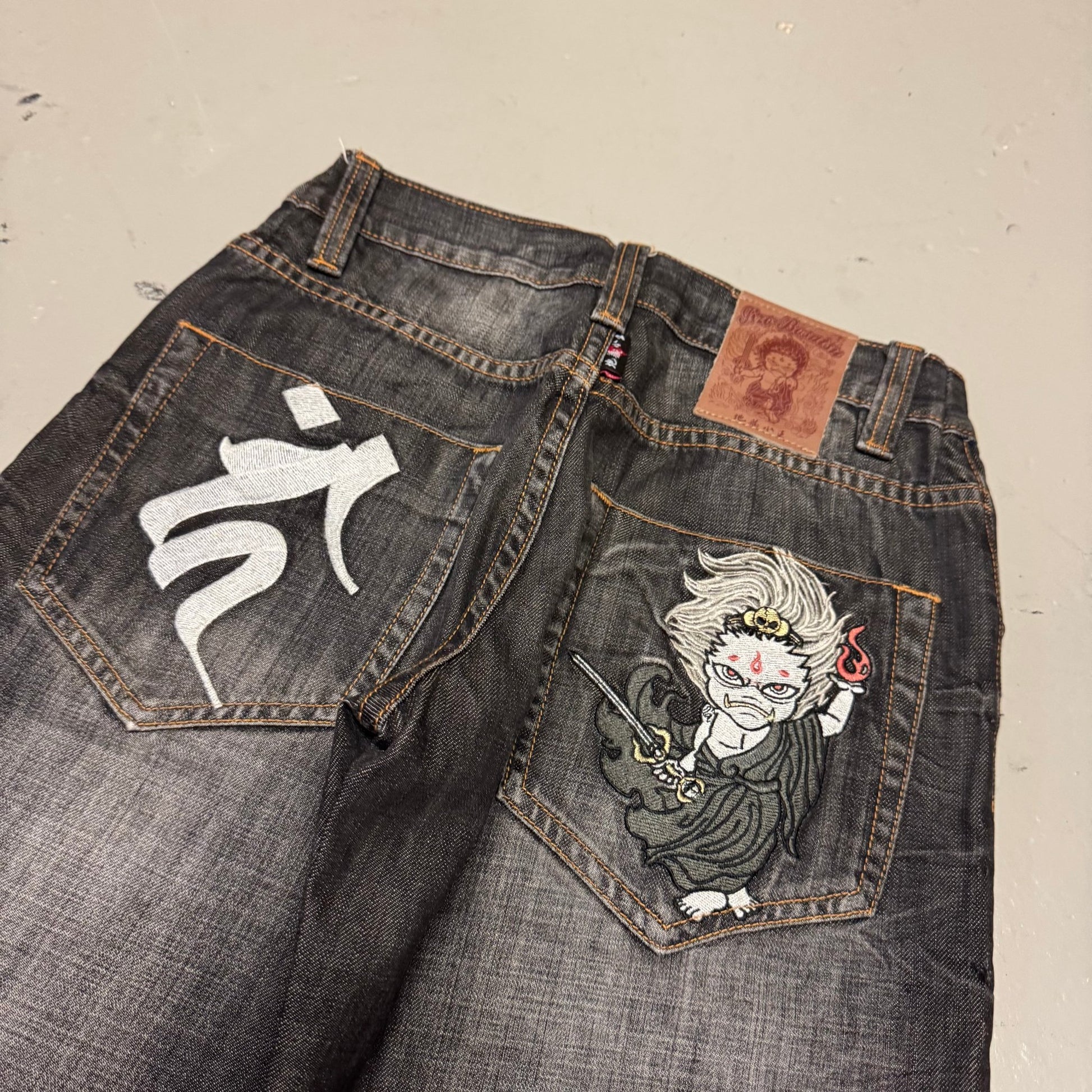 2000‘s Jizo Japanese Archive Baggy Jeans *very rare 26x32 - Lennys Vintage