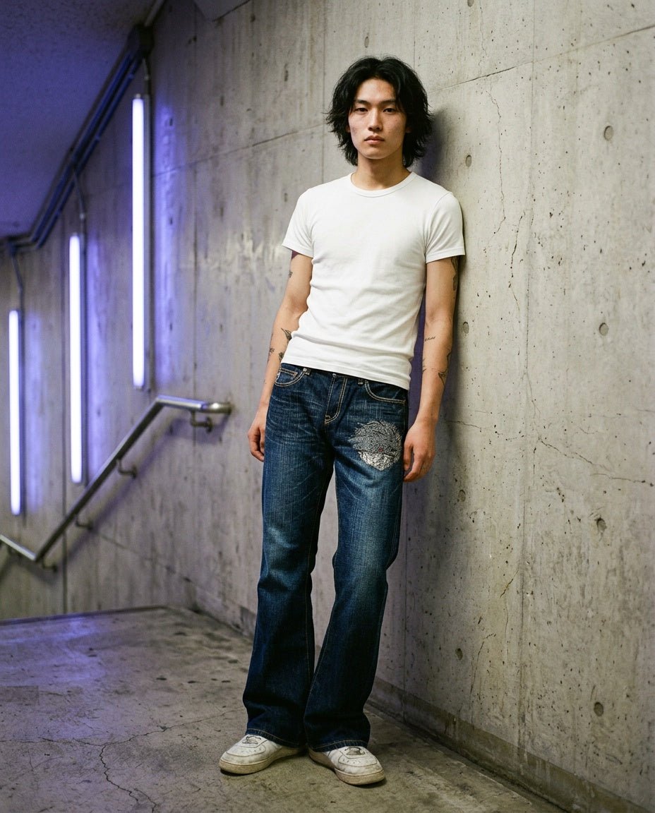 2000's Jizo Japanese Archive Straight/Baggy Jeans *very rare 30x34 (M) - Lennys Vintage