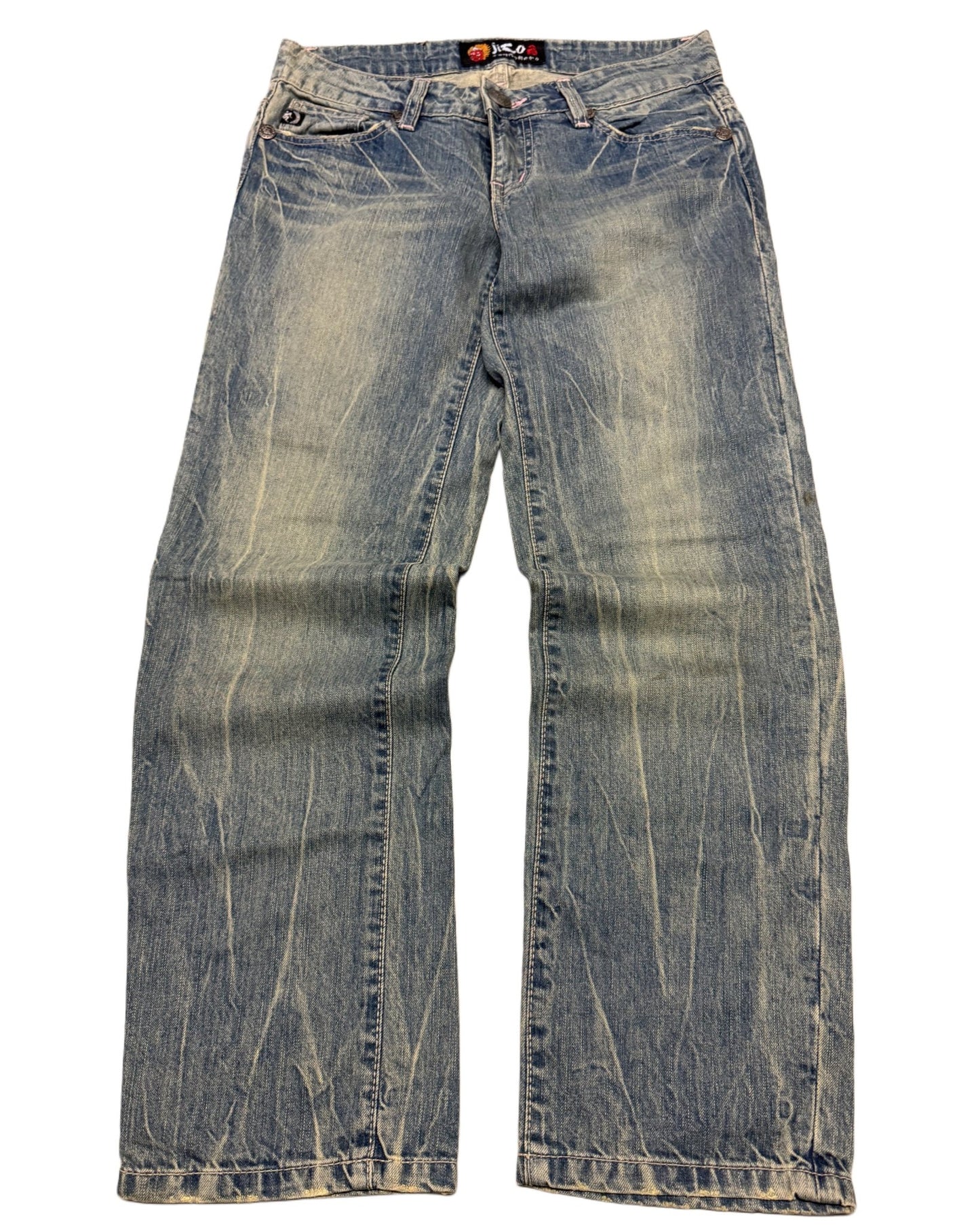 2000‘s Jizo Japanese Baggy/Straight Jeans *rare 28x28 - Lennys Vintage