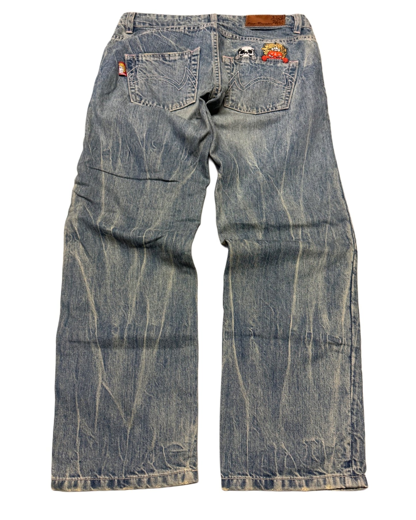 2000‘s Jizo Japanese Baggy/Straight Jeans *rare 28x28 - Lennys Vintage