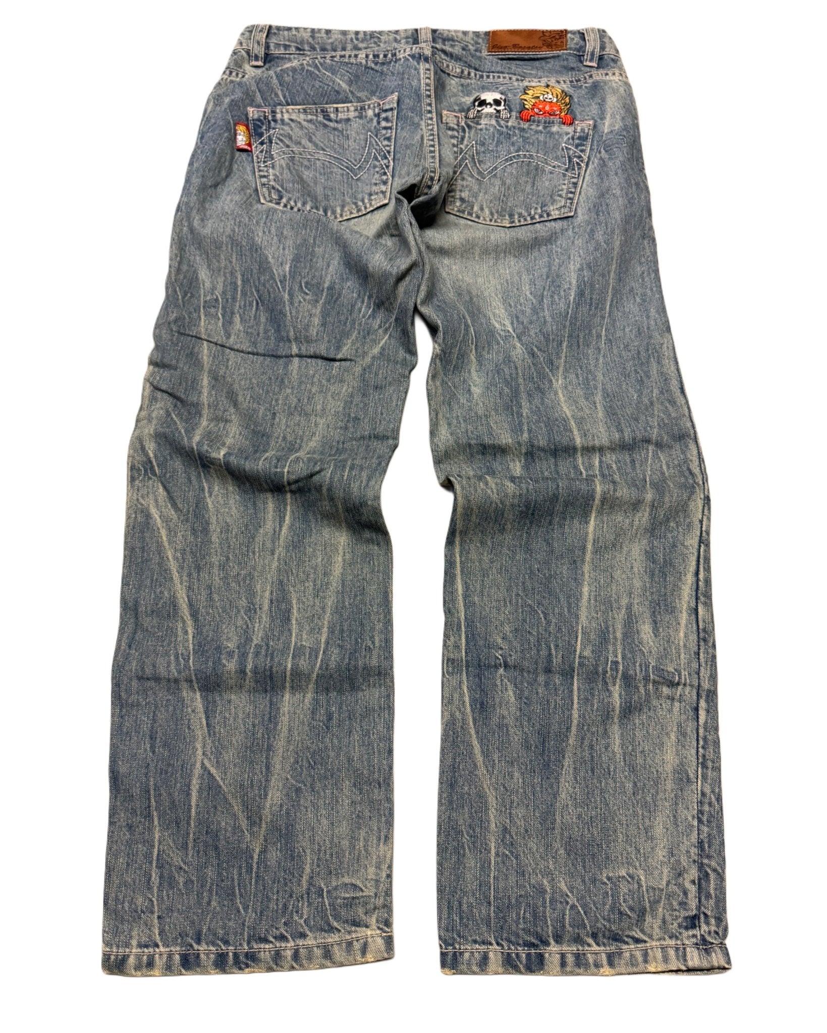 2000‘s Jizo Japanese Baggy/Straight Jeans *rare 28x28 - Lennys Vintage