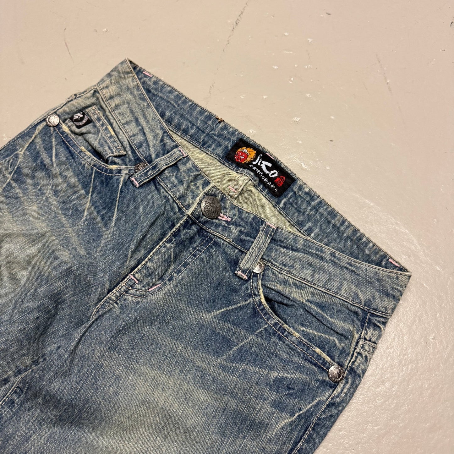 2000‘s Jizo Japanese Baggy/Straight Jeans *rare 28x28 - Lennys Vintage