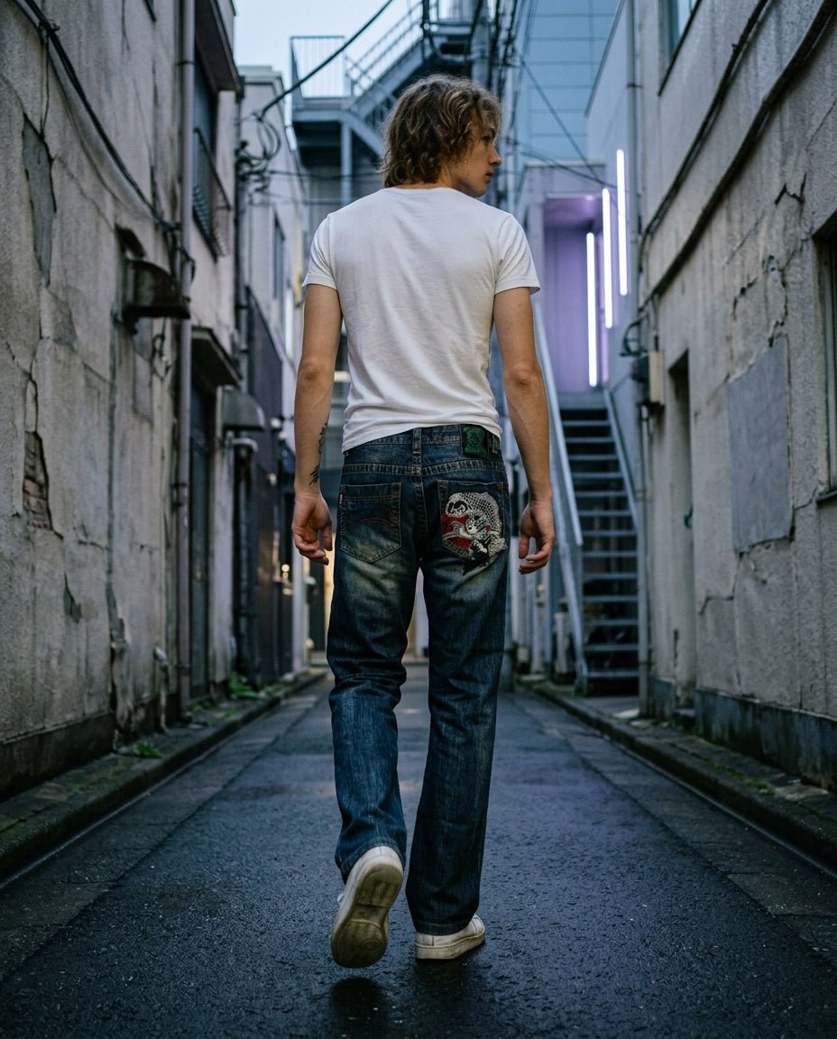 2000's Jizo Japanese Slim/Straight Jeans *very rare 26x30 (XS) - Lennys Vintage