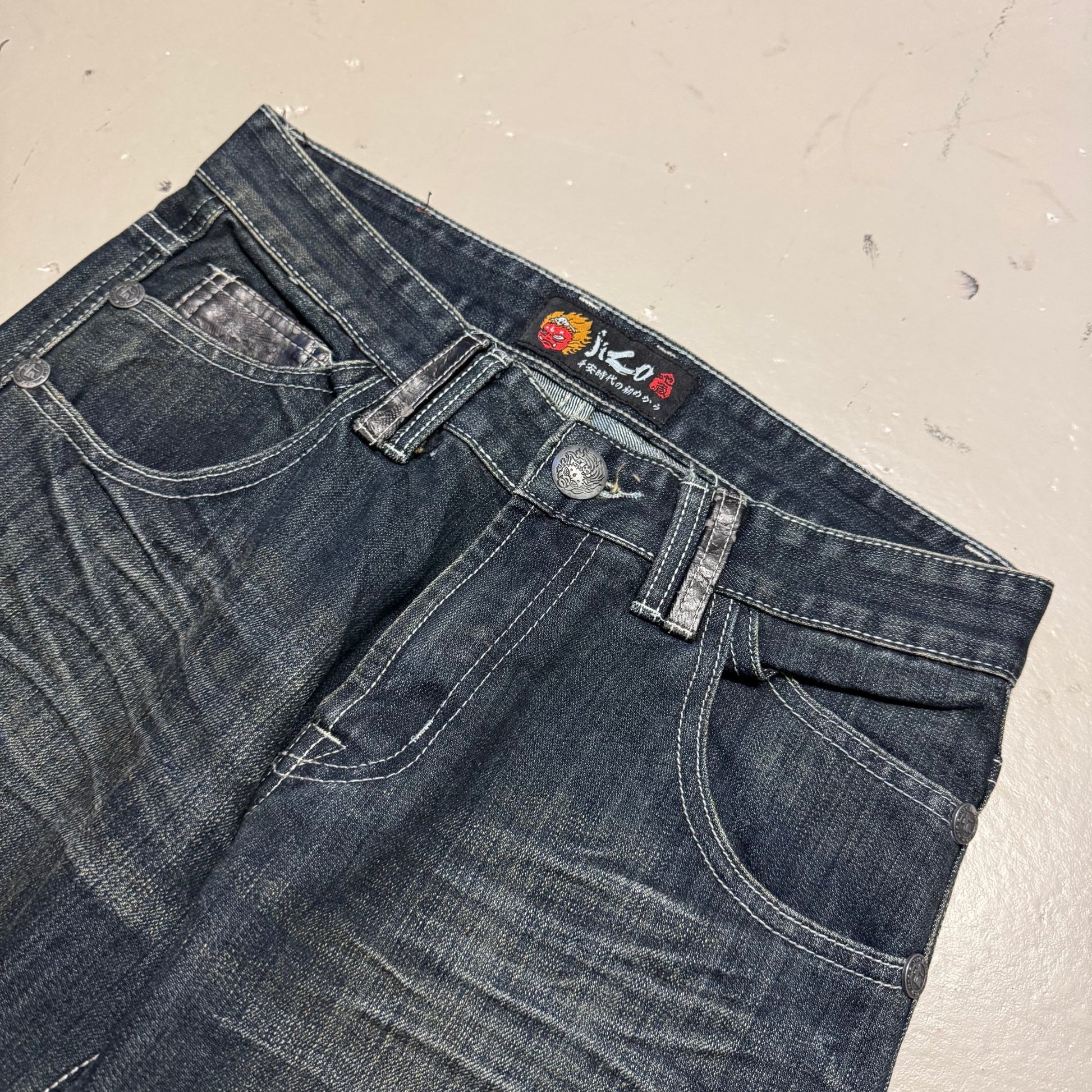 2000‘s Jizo Japanese Vintage Jeans *selten 30x30 - Lennys Vintage