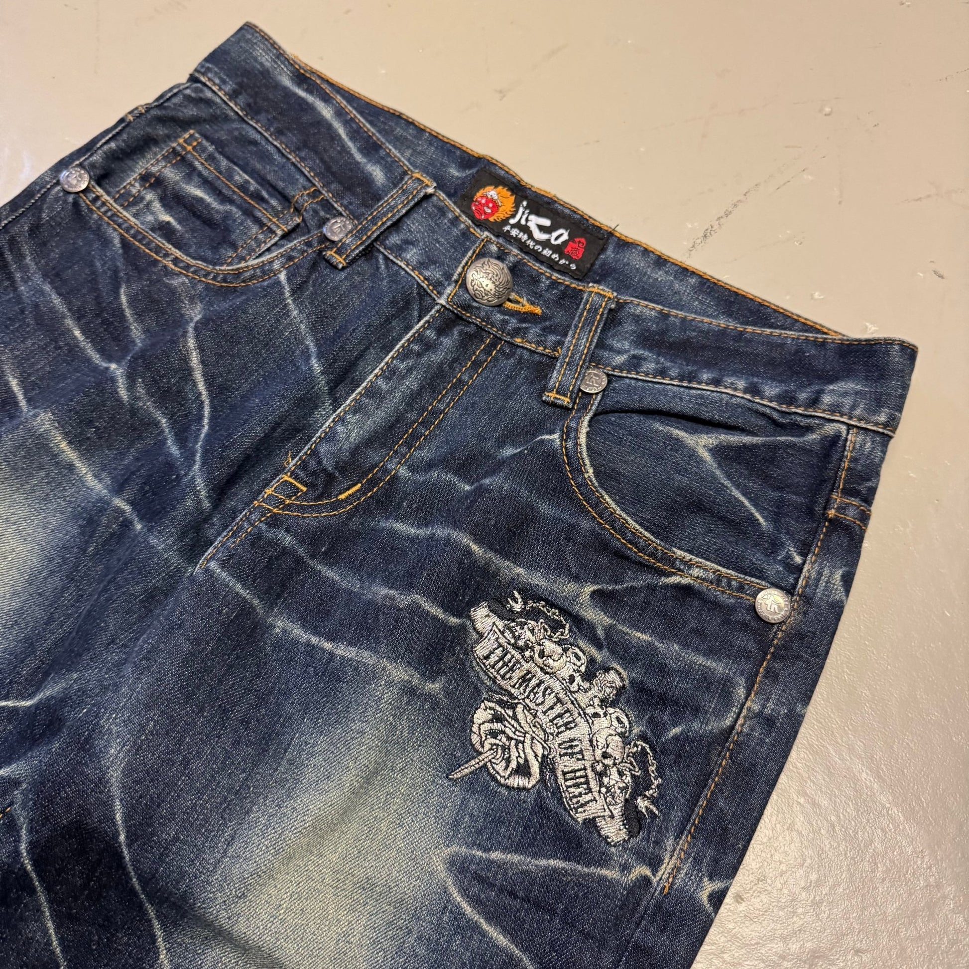 2000‘s Jizo Japanese Vintage/Y2K Jeans Regular *sehr selten 30x30 - Lennys Vintage