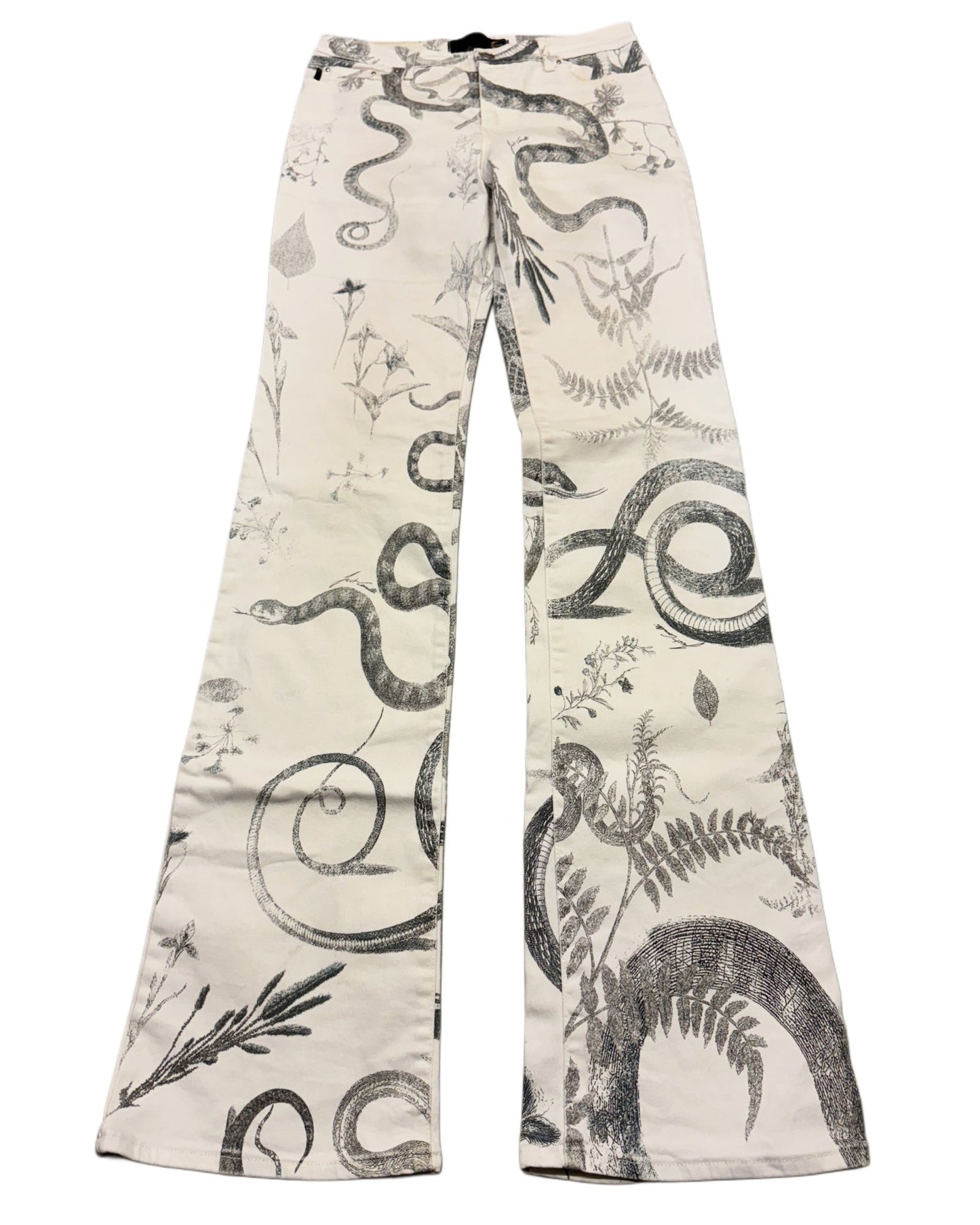 2000‘s Just Cavalli Animal Print Bootcut Jeans Women‘s *very rare 28x34 - Lennys Vintage