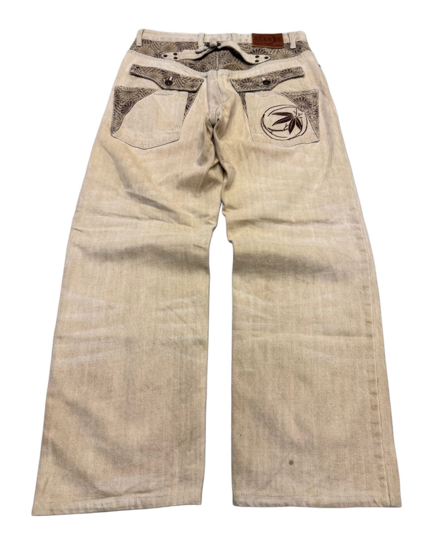 2000‘s Karakuri Tamashii Japanese Archive Baggy Jeans *extremely rare 31x30 - Lennys Vintage