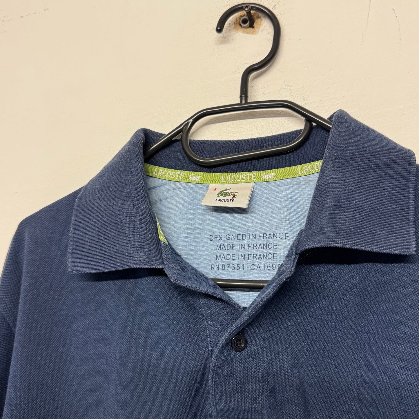 2000‘s Lacoste Polo Longsleeve made in France *rare (S) - Lennys Vintage