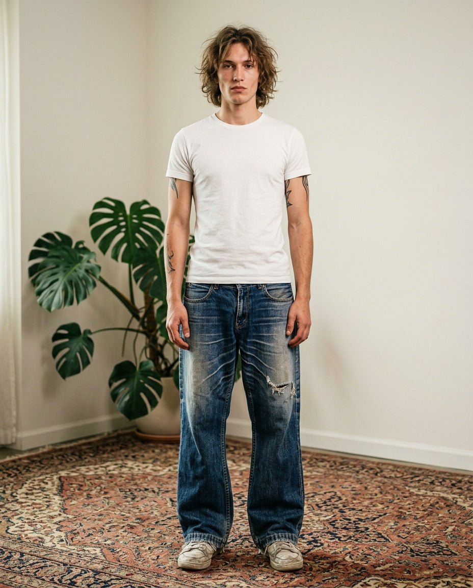 2000's Levi's Straight/Baggy Jeans *rare 35x30 (L) - Lennys Vintage