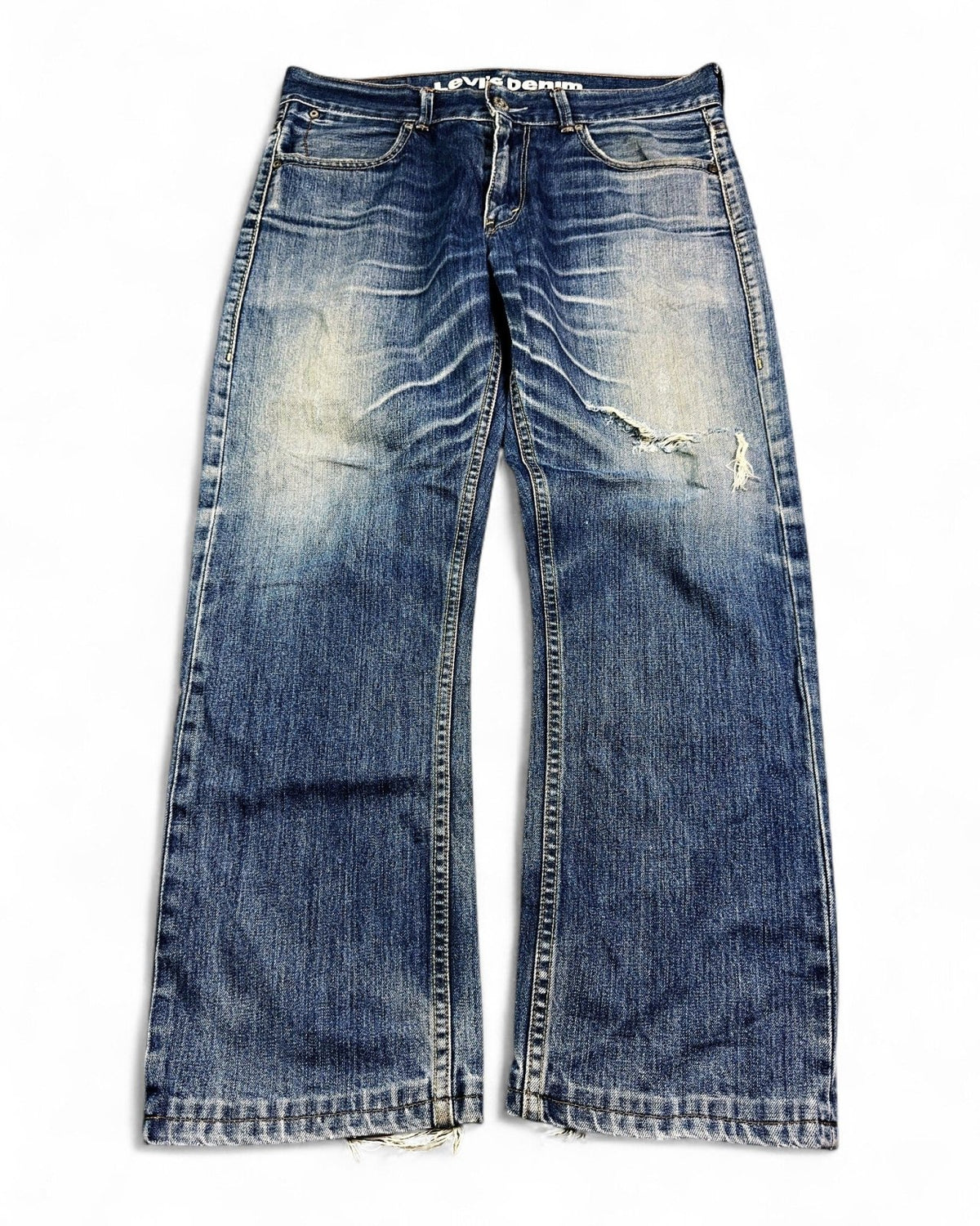 2000's Levi's Straight/Baggy Jeans *rare 35x30 (L) - Lennys Vintage