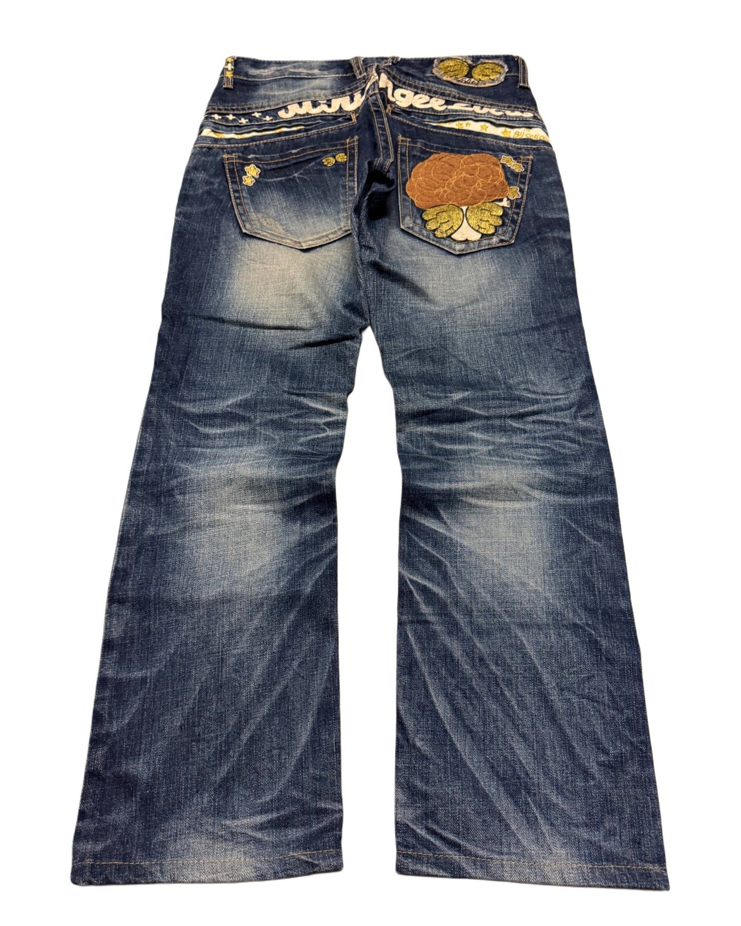 2000‘s Lolita Japanese Baggy/Straight Jeans Women‘s *very rare (S) - Lennys Vintage