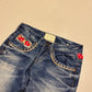 2000‘s Lolita Japanese Baggy/Straight Jeans Women‘s *very rare (S) - Lennys Vintage