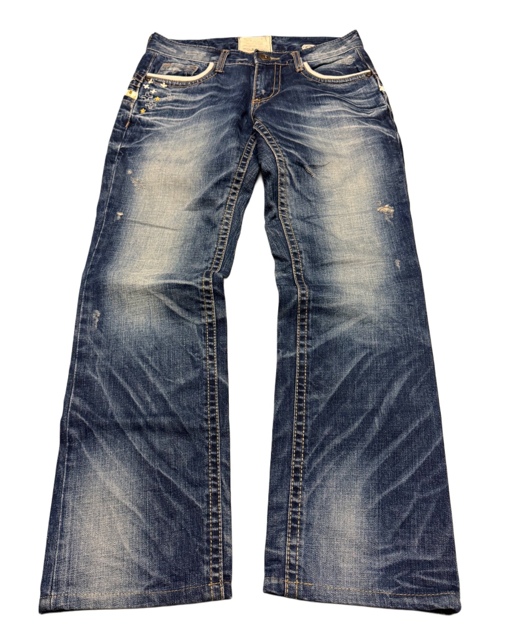 2000‘s Lolita Japanese Baggy/Straight Jeans Women‘s *very rare (S) - Lennys Vintage